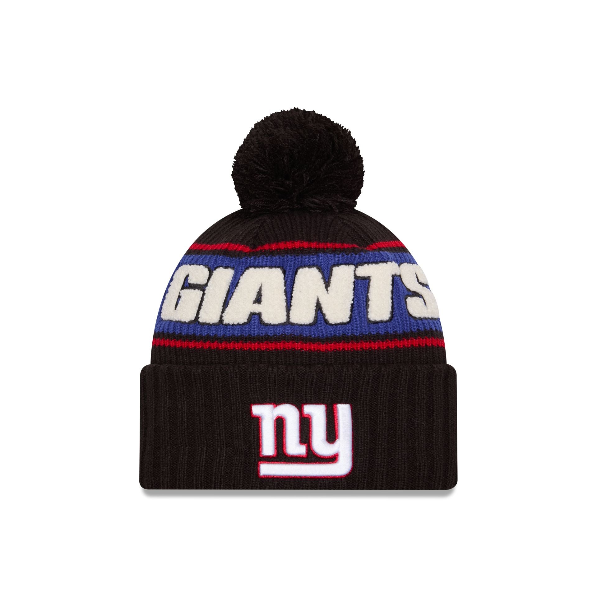 New York Giants 2024 Cold Weather Black Pom Knit Hat NFL by New Era