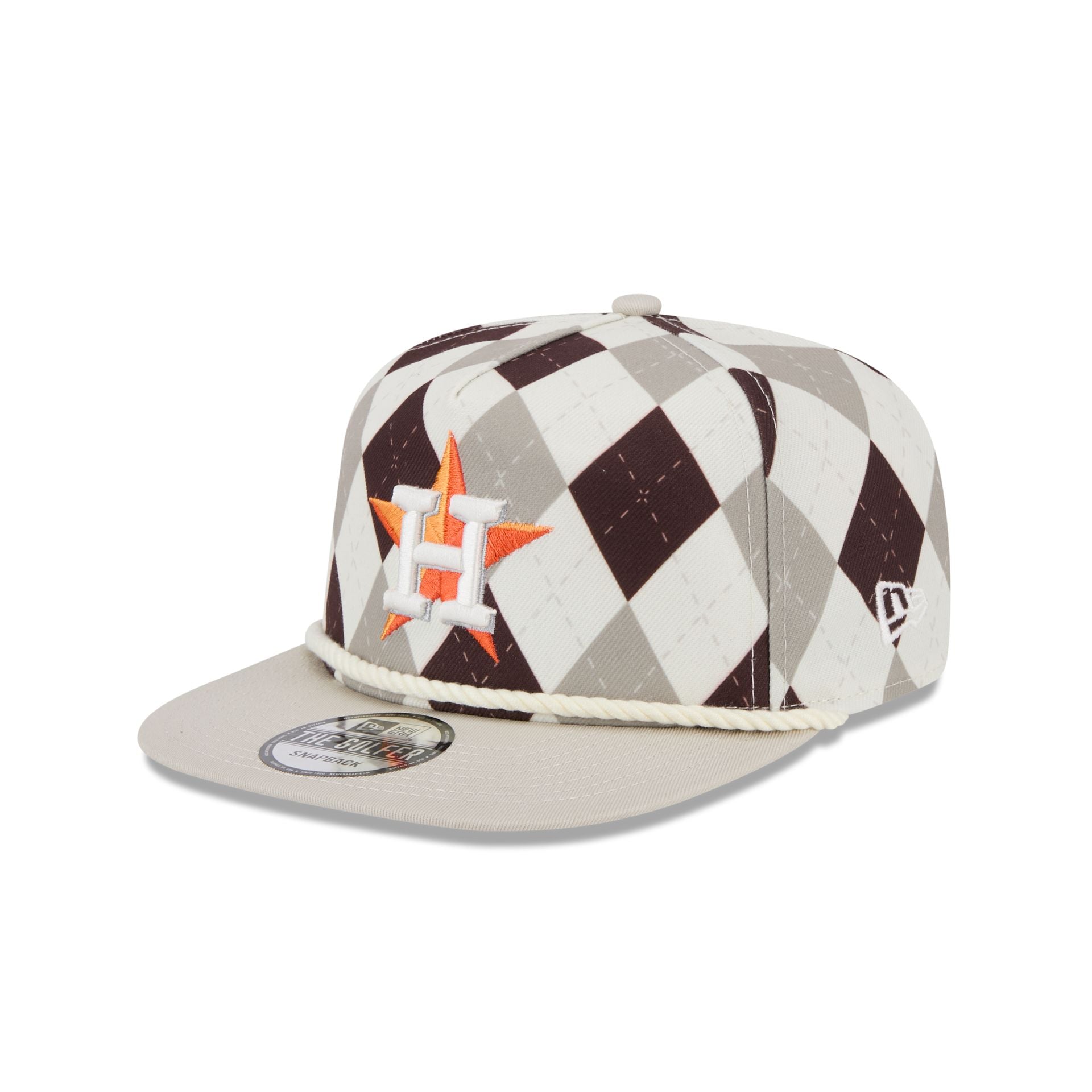 Houston Astros Argyle Golfer Hat New Era Cap