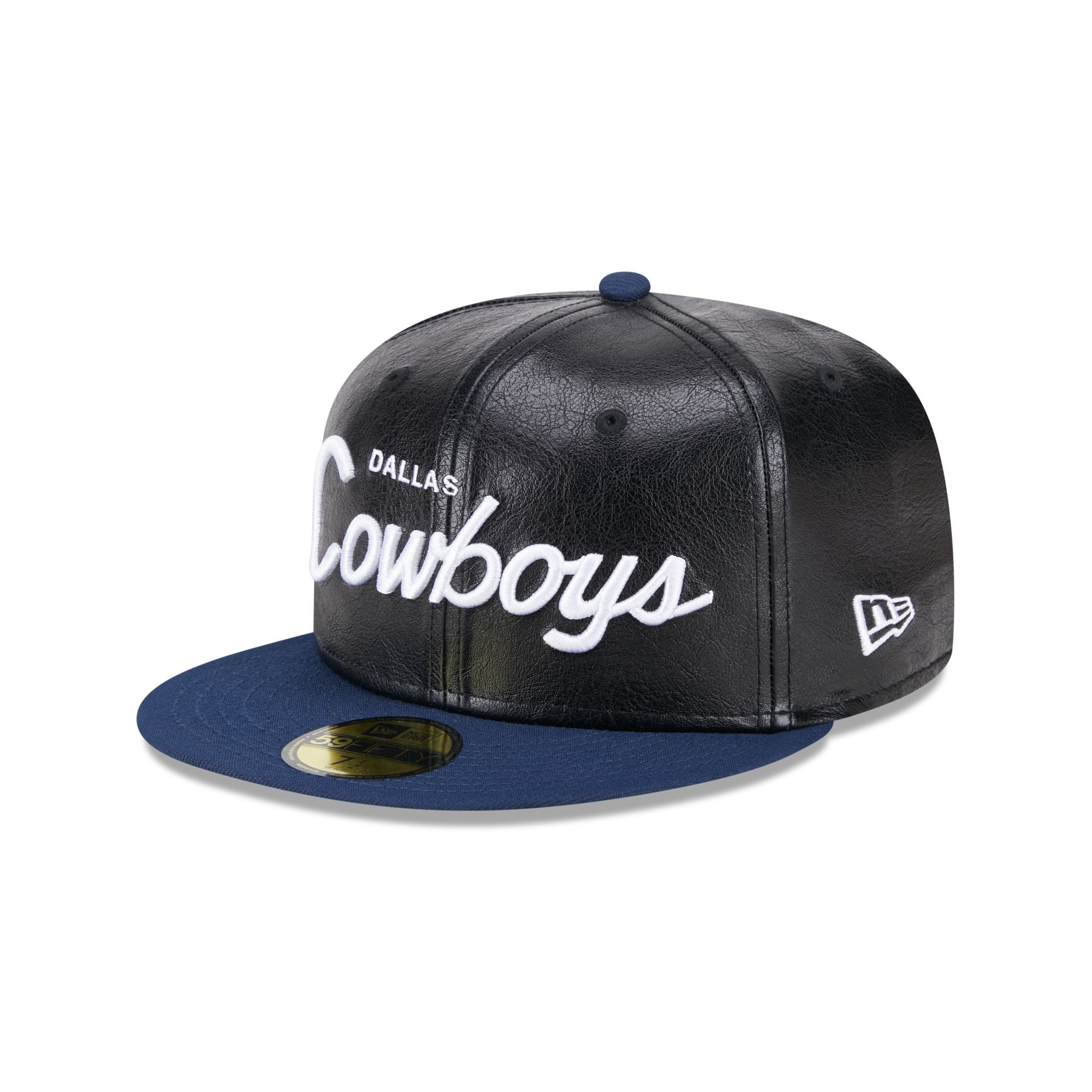 Dallas Cowboys Faux Leather Crown 59FIFTY Fitted Hat