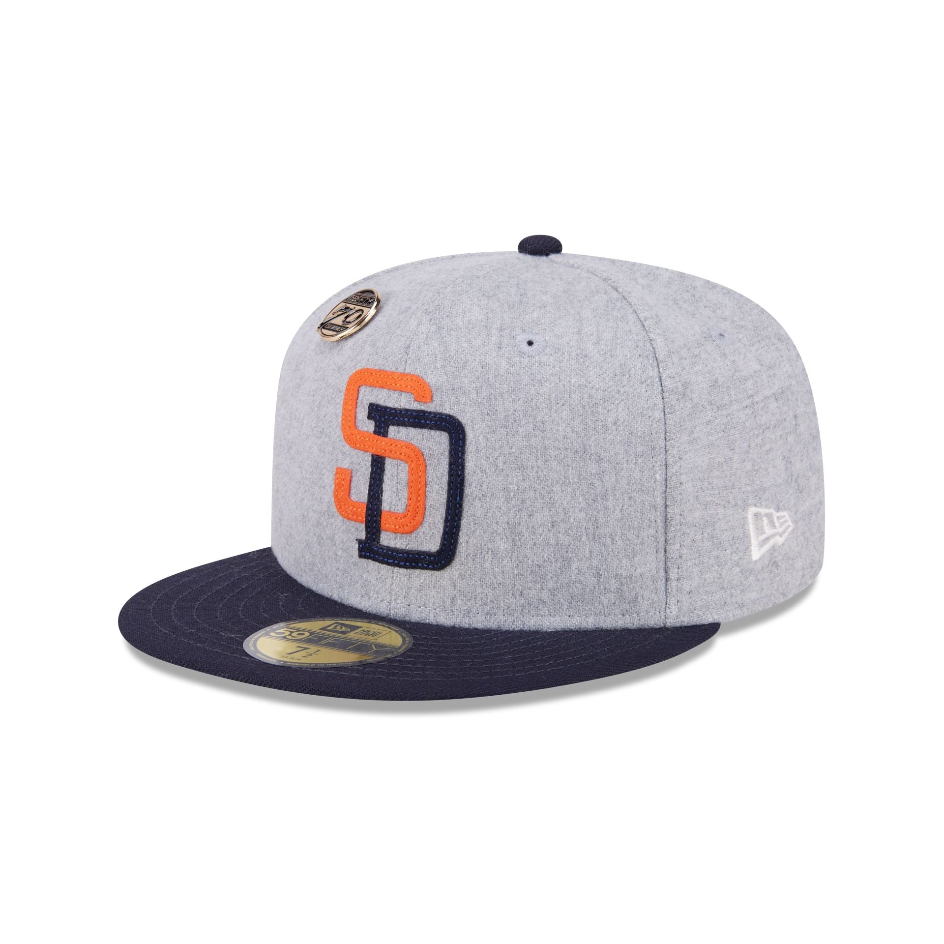 San Diego Padres 70th Anniversary Gray 59FIFTY Fitted – New Era Cap