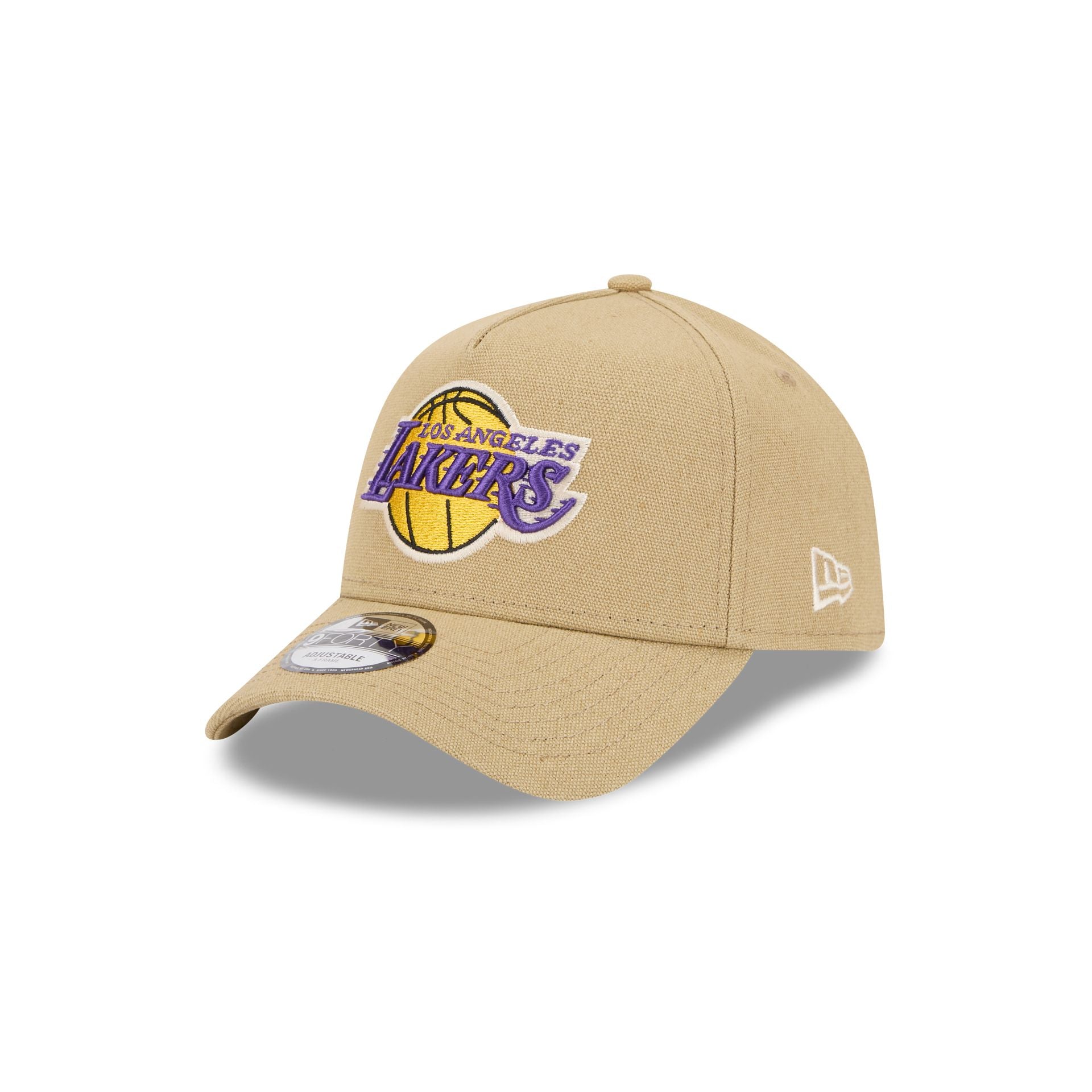 Los Angeles Lakers Logo Essentials Khaki 9FORTY A-Frame Snapback Hat – New  Era Cap