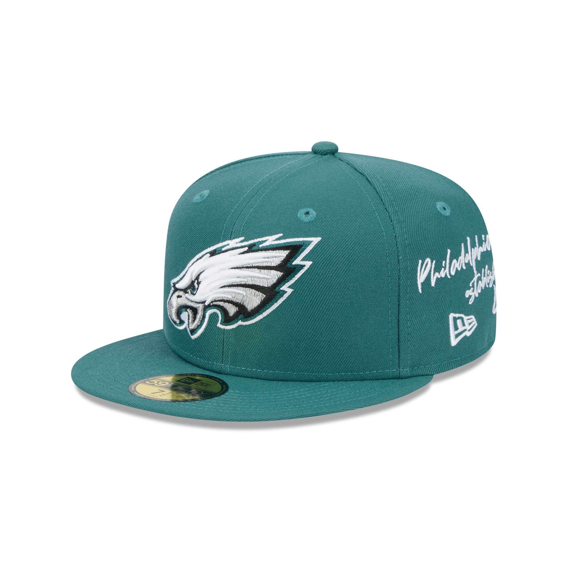 Philadelphia Eagles Team Verbiage 59FIFTY Fitted Hat New Era Cap