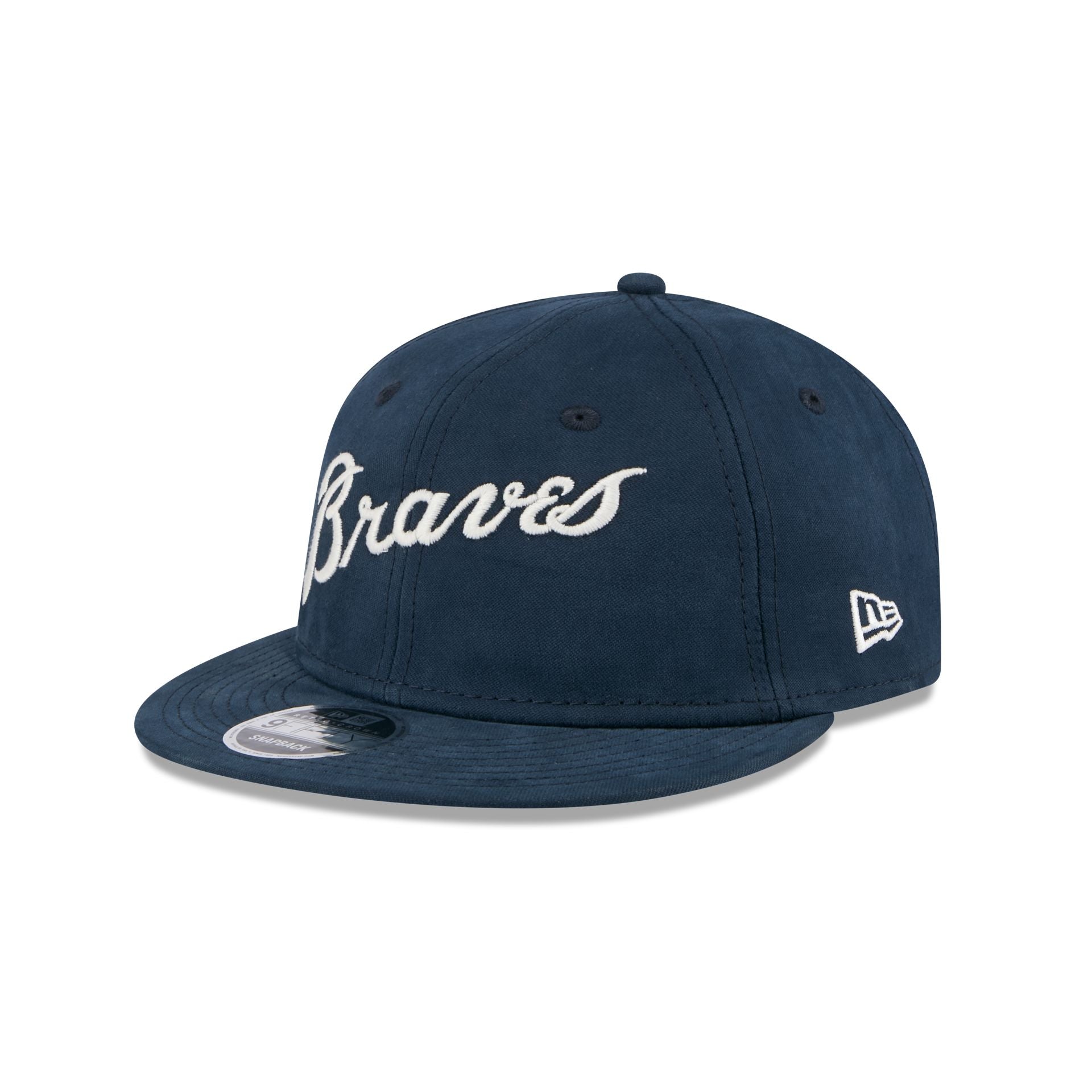 Atlanta Braves Vintage Retro Crown 9FIFTY Snapback Hat New Era Cap