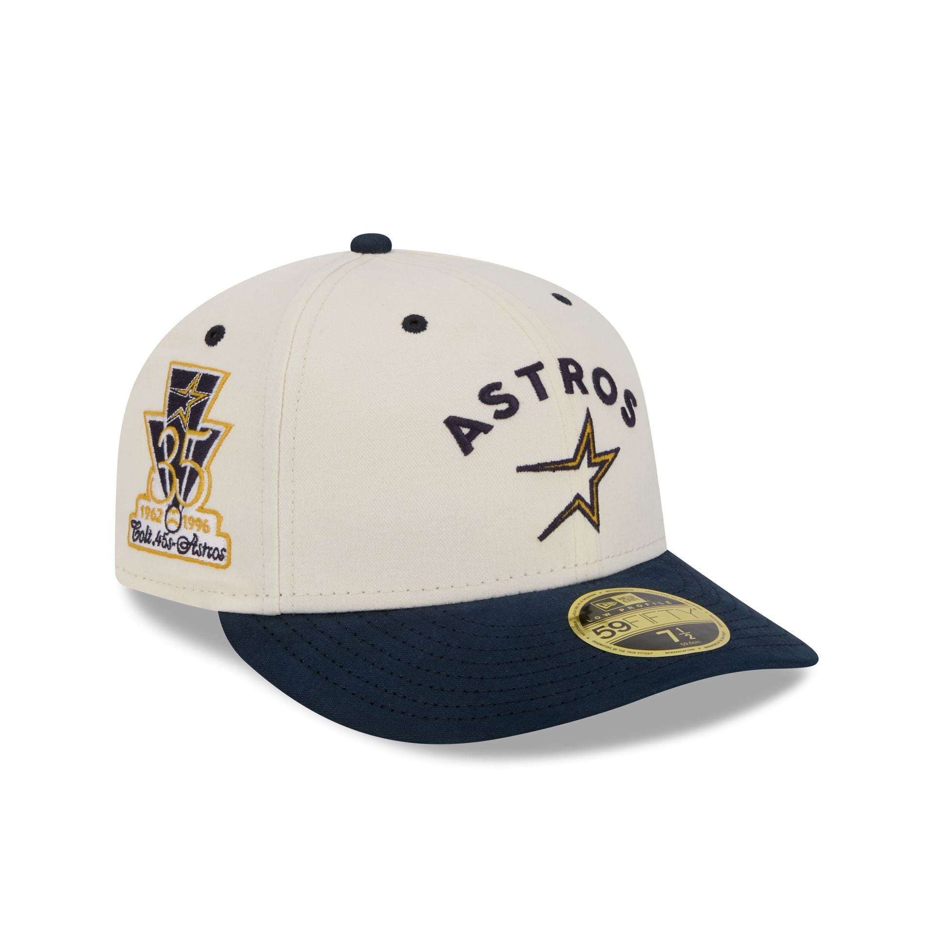 Houston Astros Vintage Stack Low Profile 59FIFTY Fitted Hat New Era Cap