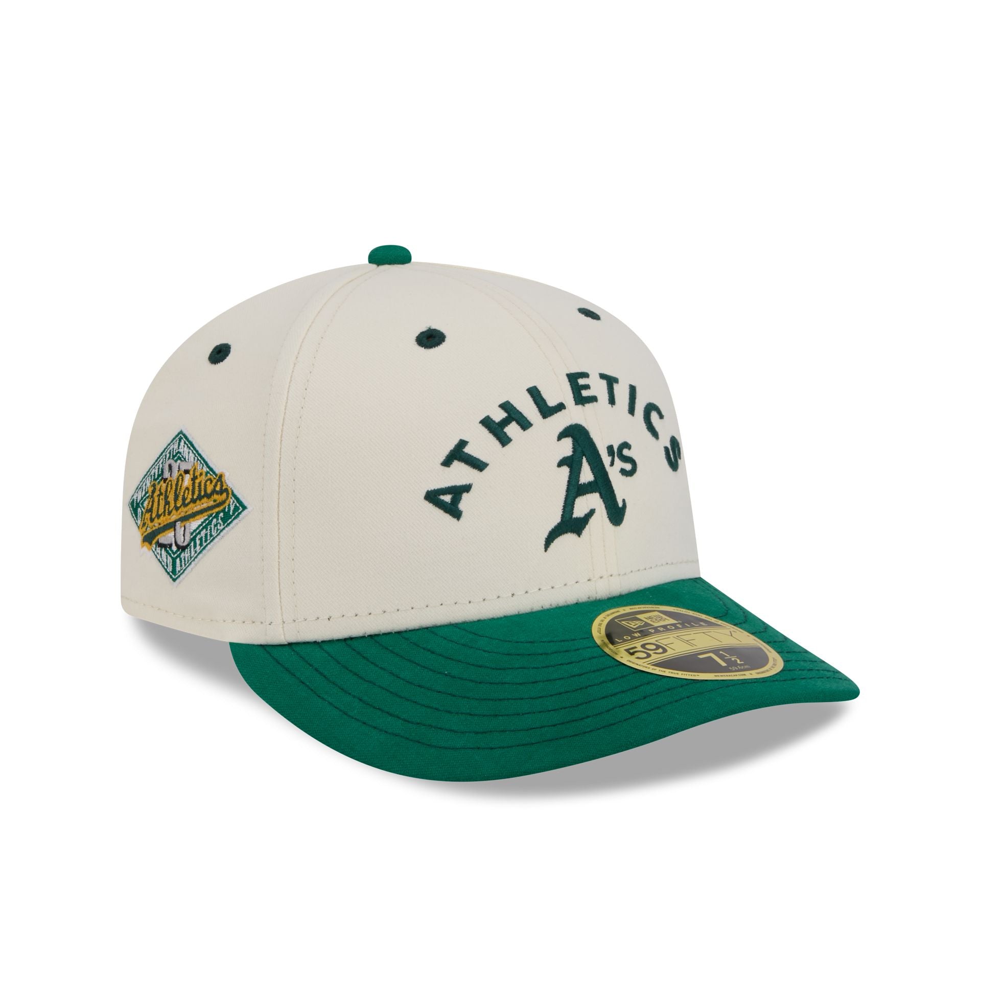 Oakland Athletics Vintage Stack Low Profile 59FIFTY Fitted Hat New Era Cap