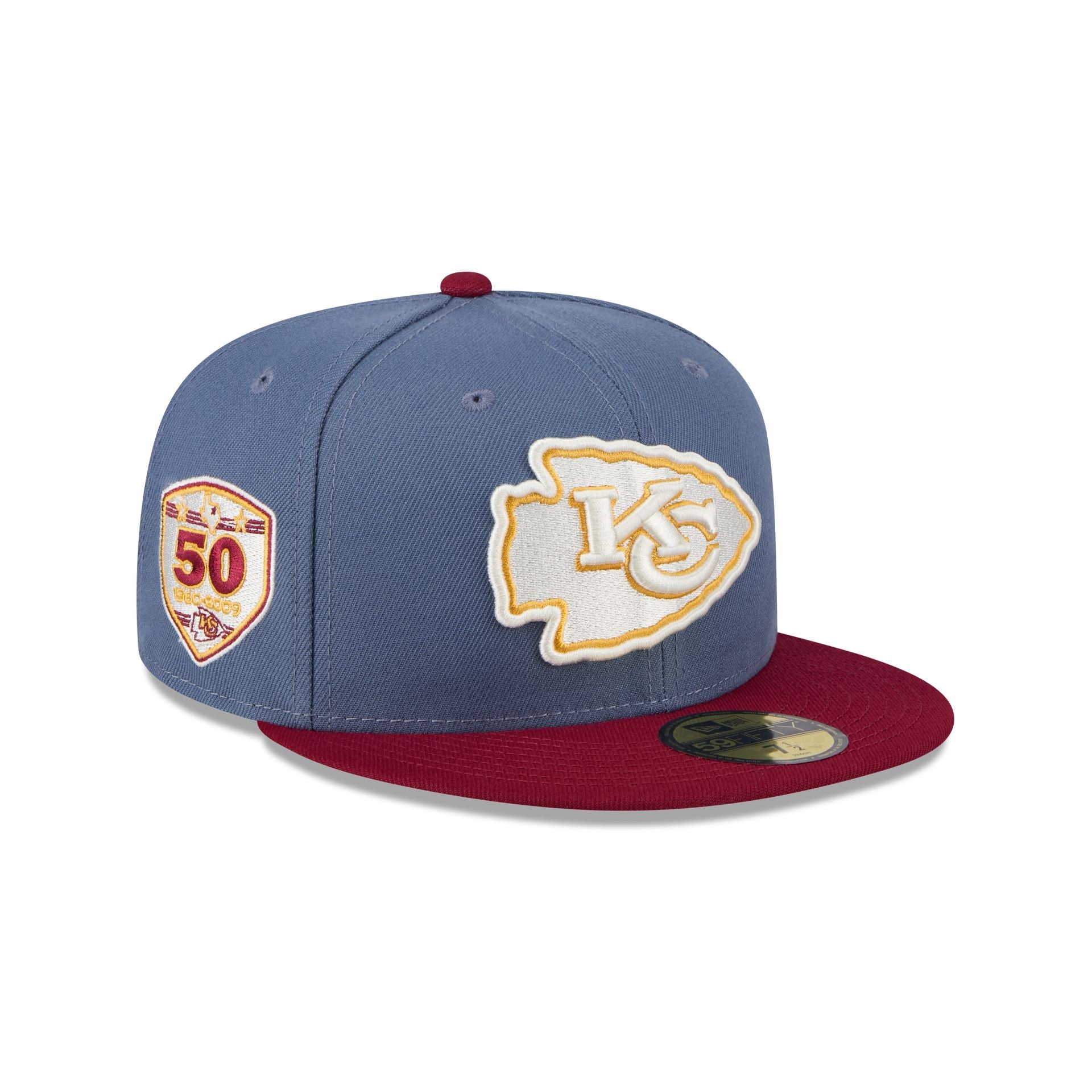 NEW ERA 59FIFTY KANSAS CITY ROYALS FITTED HAT SIZE 7 1/2 BLUE UV fashion 40th SIDE PATCH