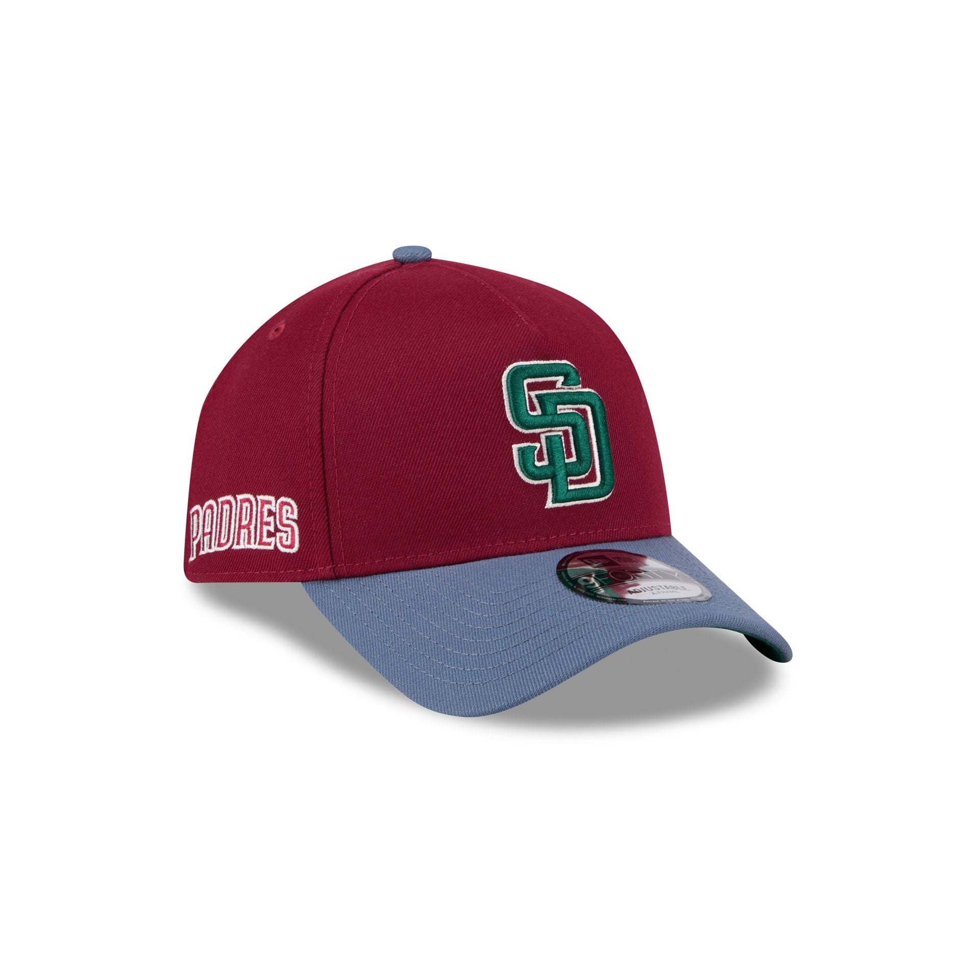 San Diego Padres Cherry 9FORTY A-Frame Snapback Hat