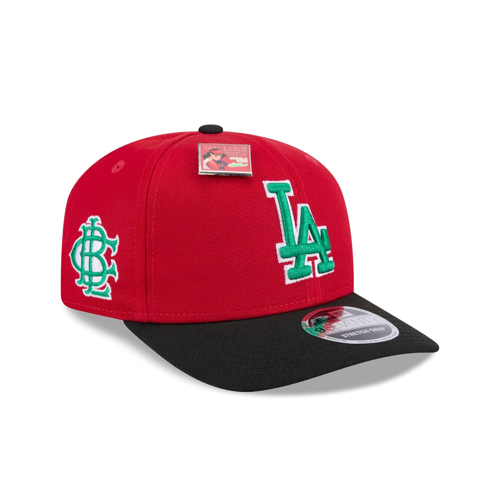 Big League Chew X Los Angeles Dodgers Slammin' Strawberry 9SEVENTY  Stretch-Snap Hat