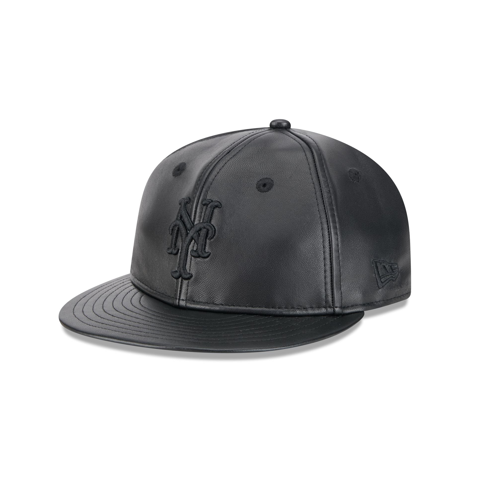 New York Mets Genuine Leather Retro Crown 9FIFTY Strapback Hat – New Era Cap