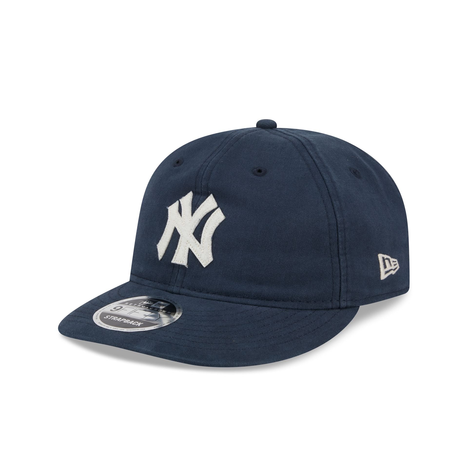 New York Yankees Canvas Felt Retro Crown 9FIFTY Adjustable Hat New Era Cap