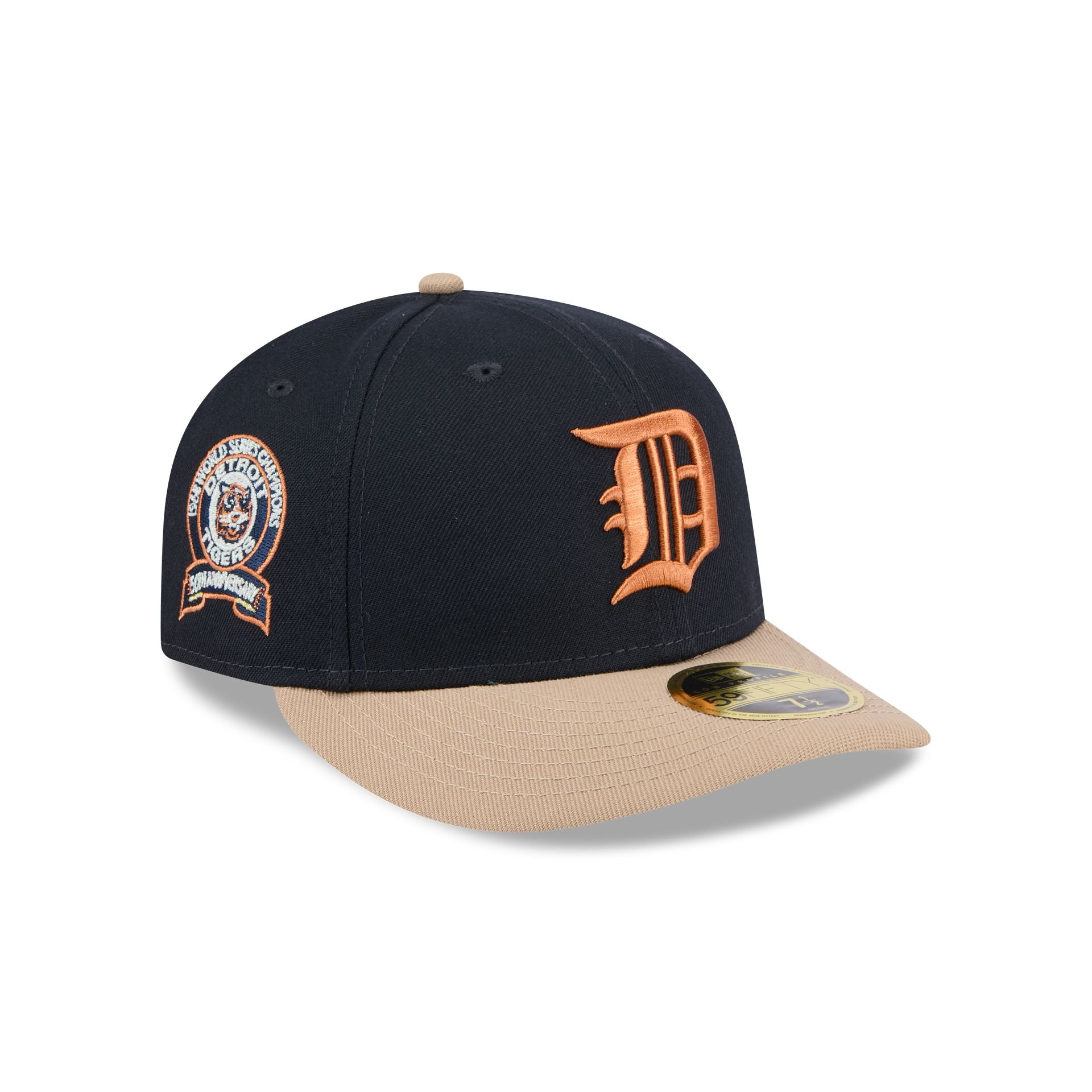 NEW ERA high quality 59FIFTY DETROIT TIGERS FITTED HAT SIZE 7 1/2 BLUE UV HAT CLUB