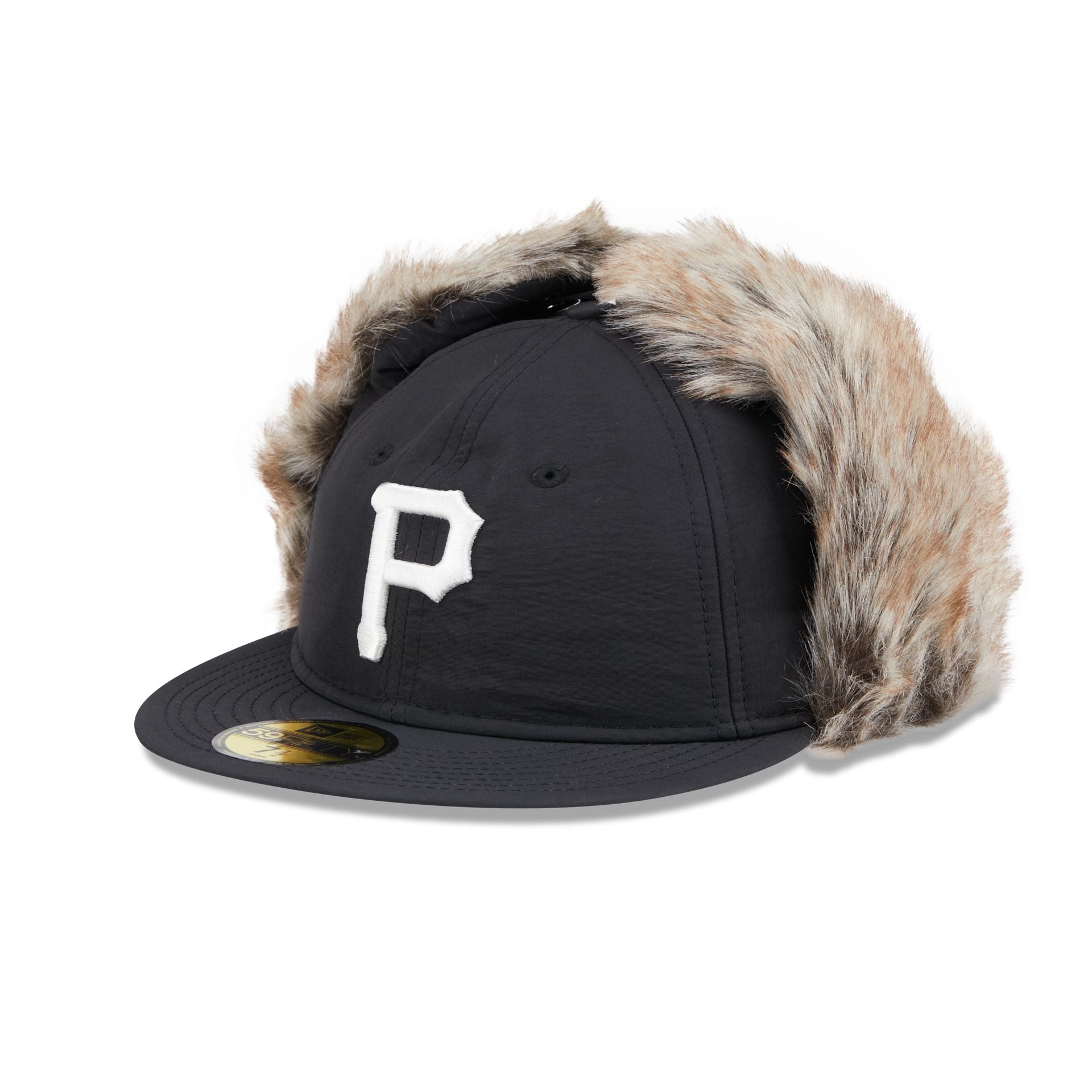 Pittsburgh Pirates Winter Dog Ear Retro Crown 59FIFTY Fitted Hat New Era Cap