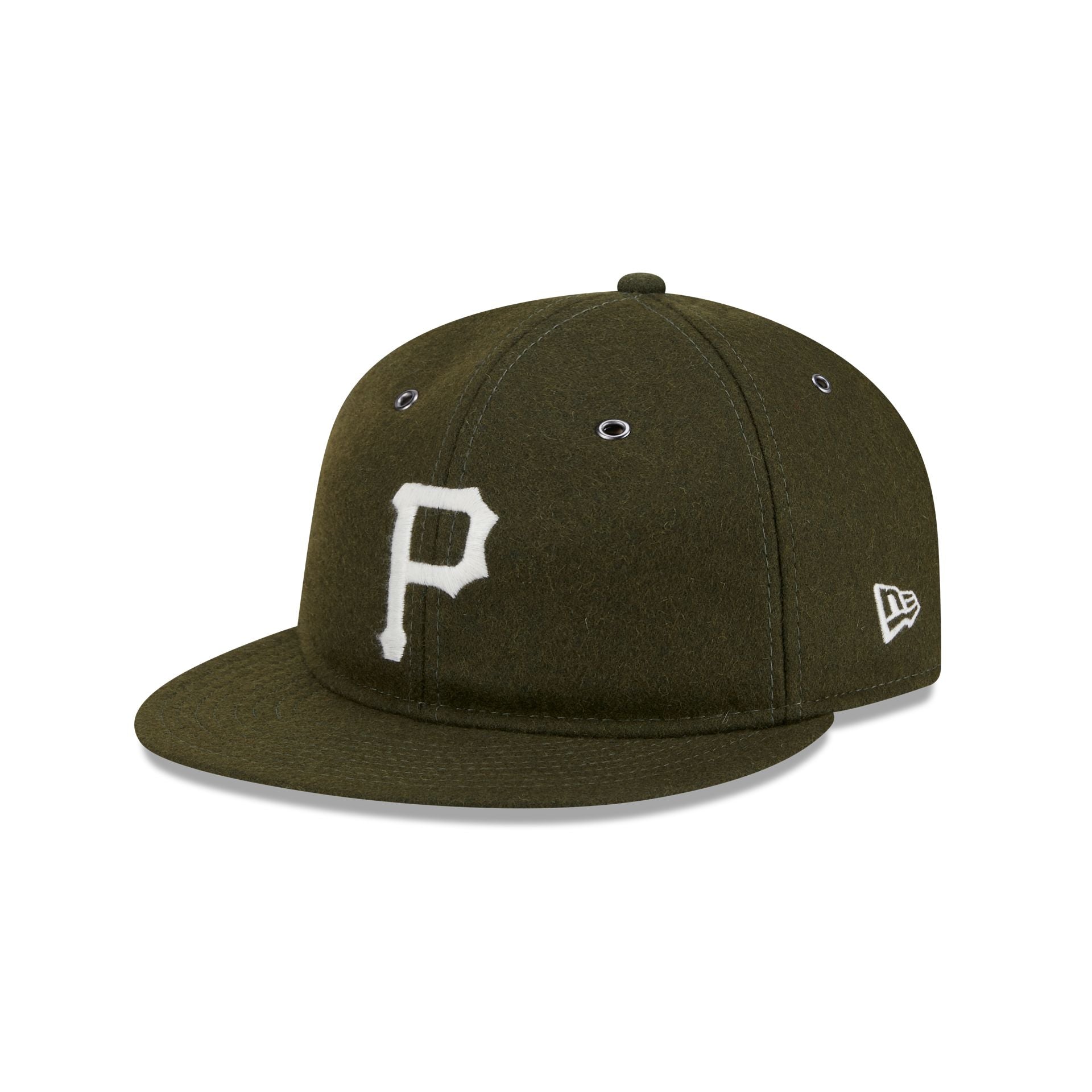 Pittsburgh Pirates New Olive Wool Retro Crown 59FIFTY Fitted Hat