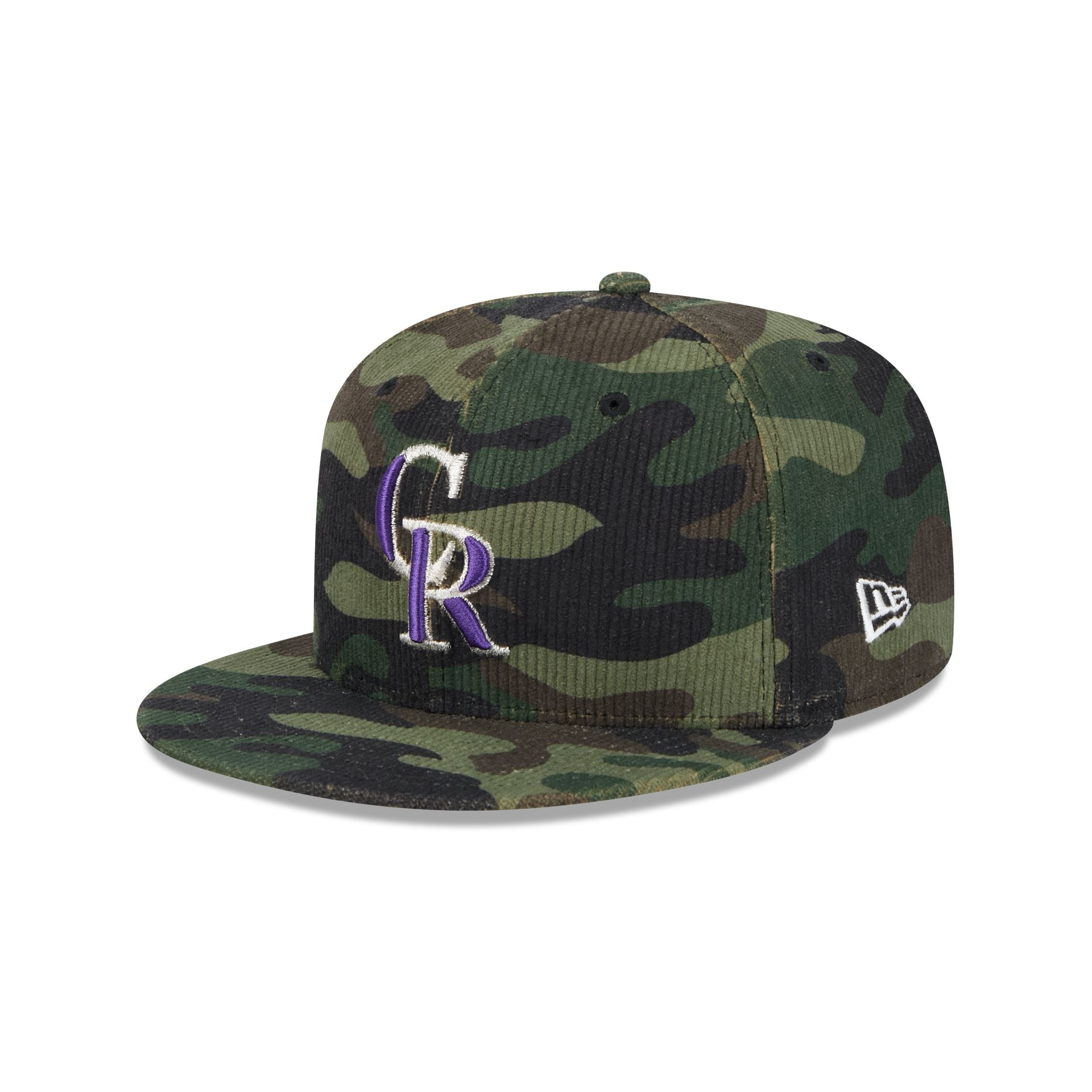 Colorado Rockies Camo Cord 59FIFTY Fitted Hat Green Size 7 1 8 MLB by New Era