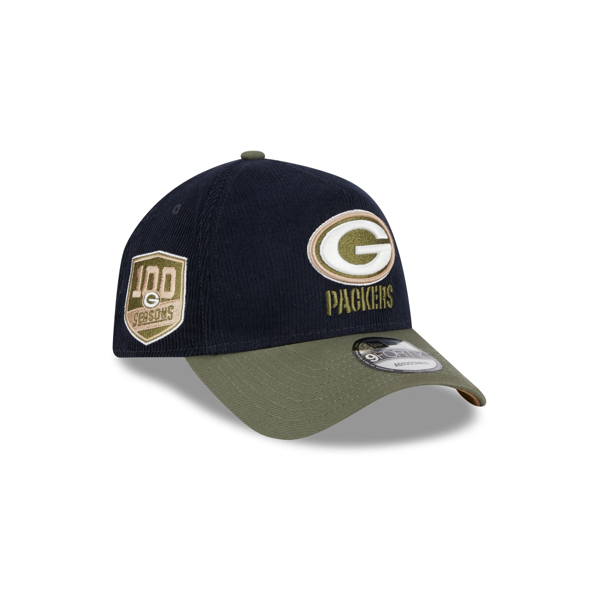 Green Bay Packers Navy 9FORTY A-Frame Snapback Hat – New Era Cap