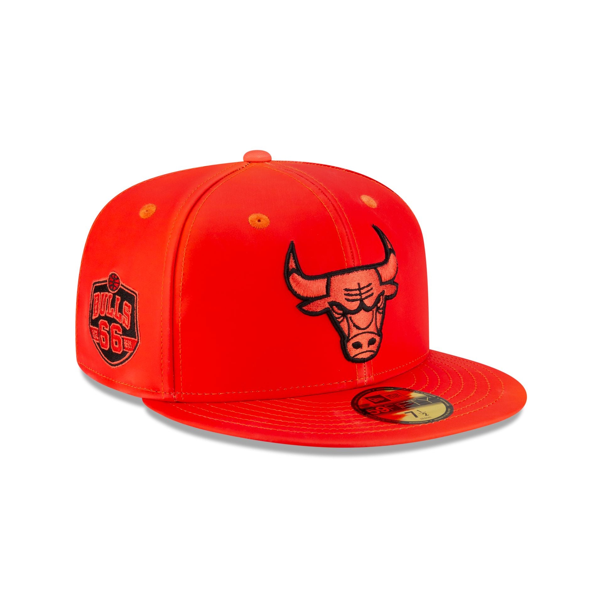 New Era x store Compound 7 Chicago Bulls 59Fifty UV Red Fitted Hat Cap Sz 7 1/4