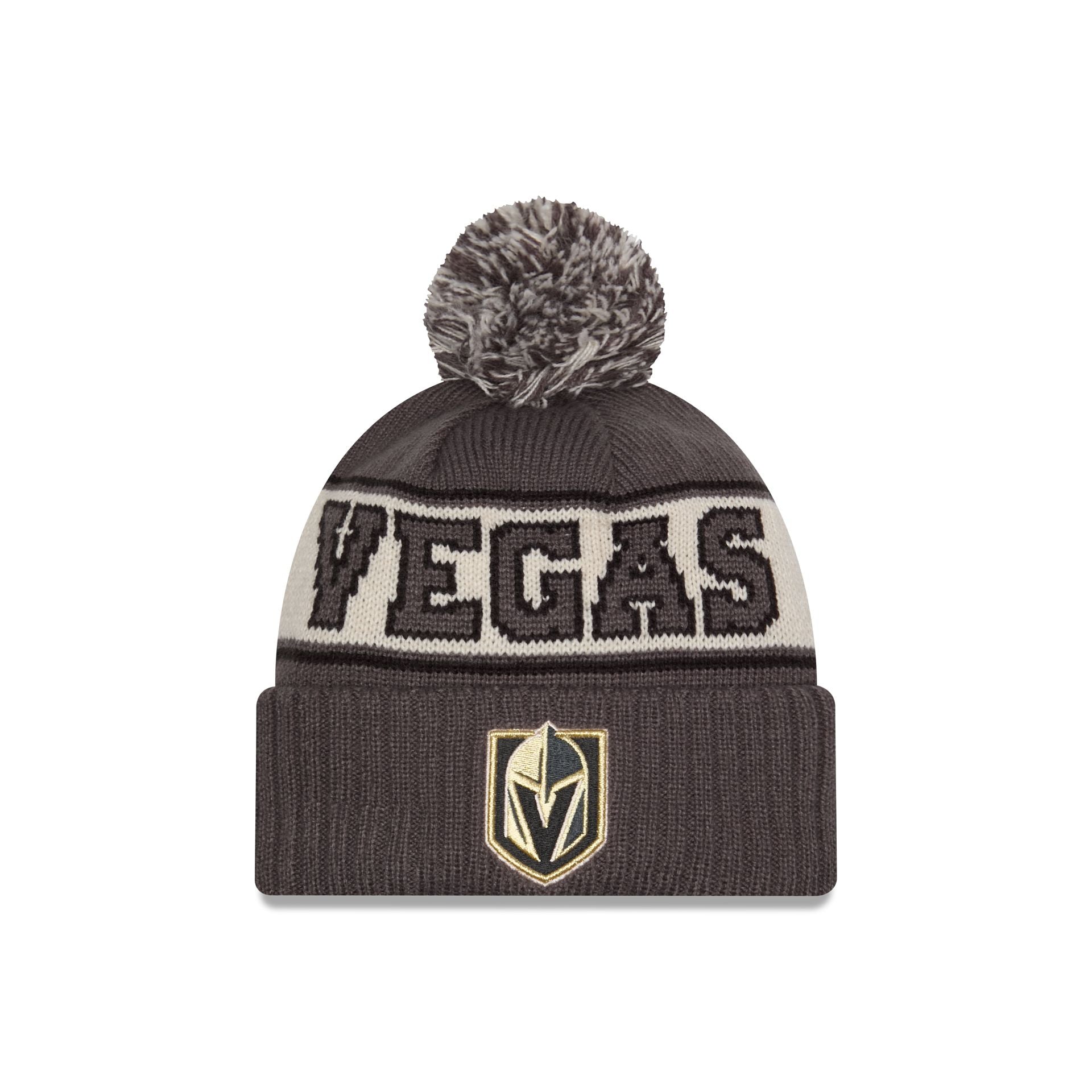 Vegas Golden Knights Retro Pom Knit Hat New Era Cap