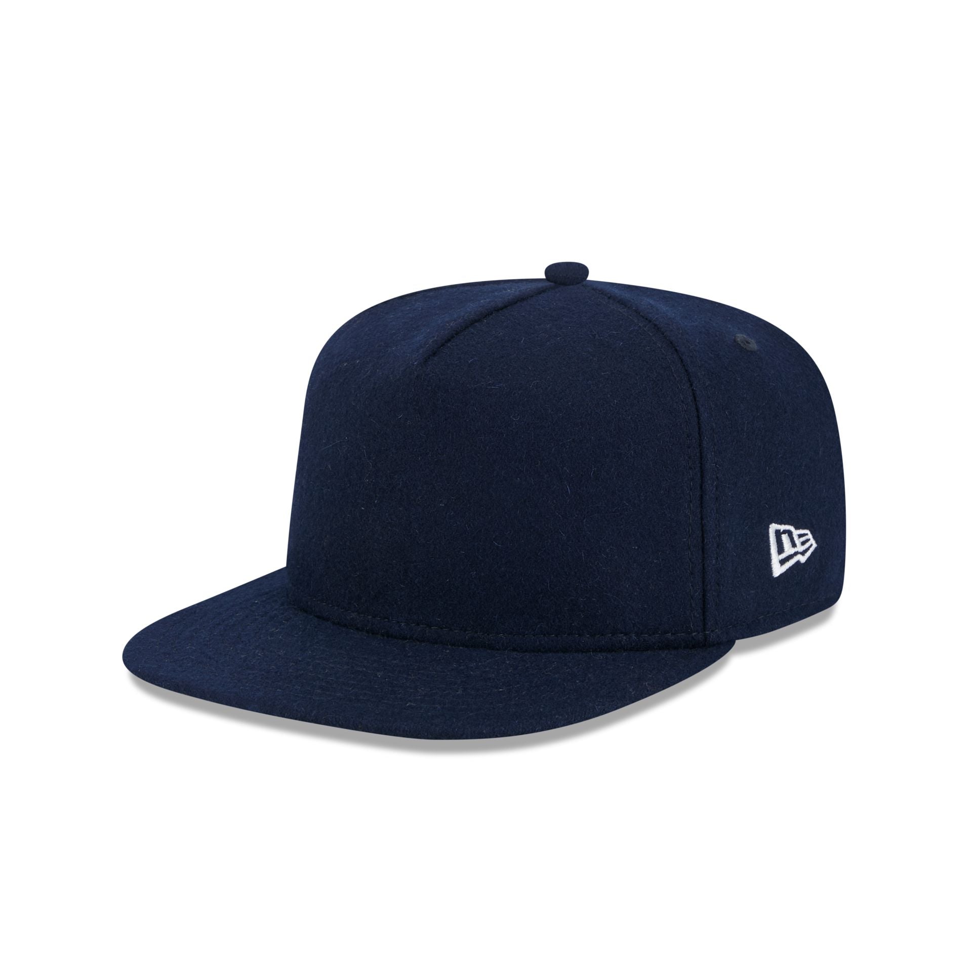 New Era Cap Navy Melton Wool 59FIFTY A-Frame Fitted Hat