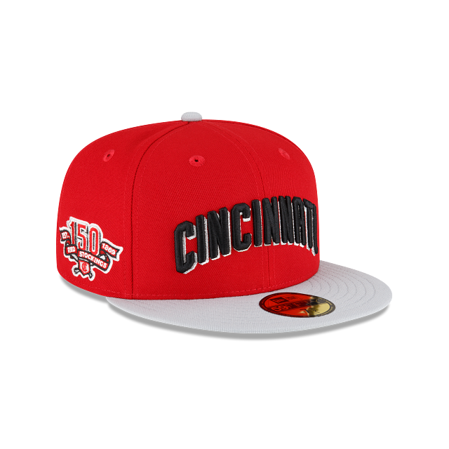 Just Caps Gray Visor Cincinnati Reds 59FIFTY Fitted Hat