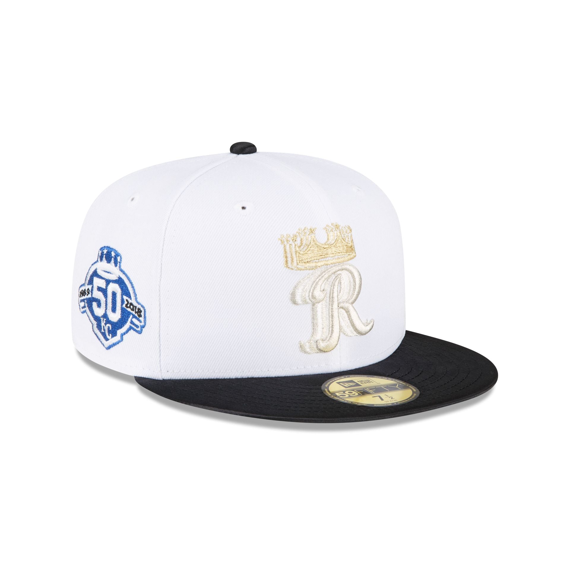 New Era Hat - Kansas City Royals - All White 7 5/8 / White