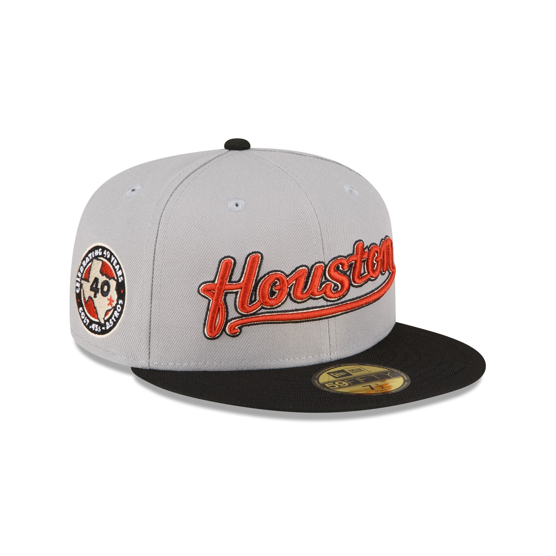 Houston Astros Away 59FIFTY Fitted Hat, Gray - Size: 7 3/4, MLB by New Era