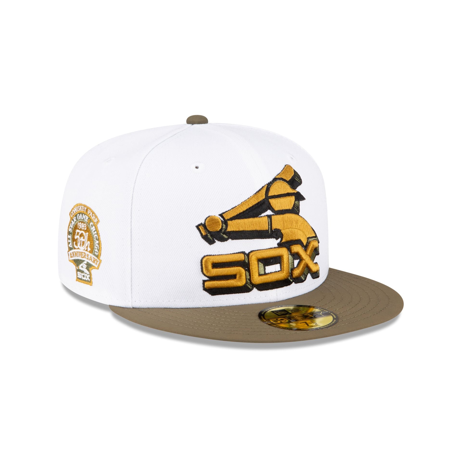 Just Caps Forest Green Chicago White Sox 59FIFTY Fitted Hat - Size: 7 3/8, MLB by New Era
