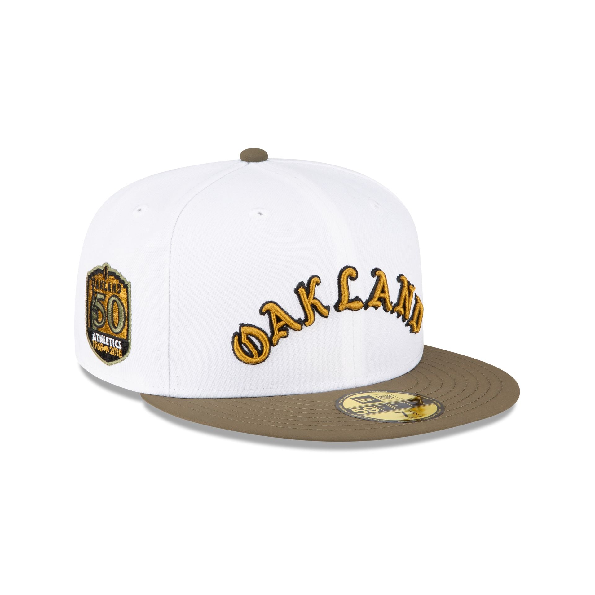 Just Caps Forest Green Oakland Athletics 59FIFTY Fitted Hat – New