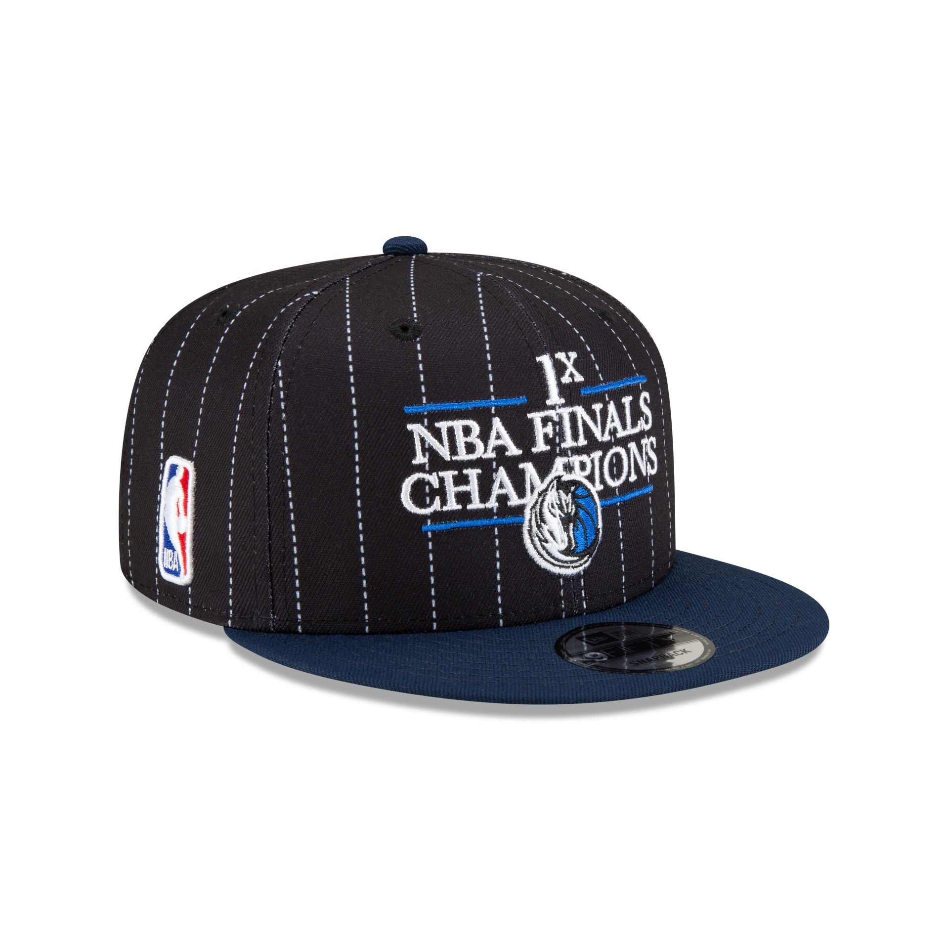 Just Caps NBA Champion Pinstripe Dallas Mavericks 9FIFTY Snapback Hat New Era Cap