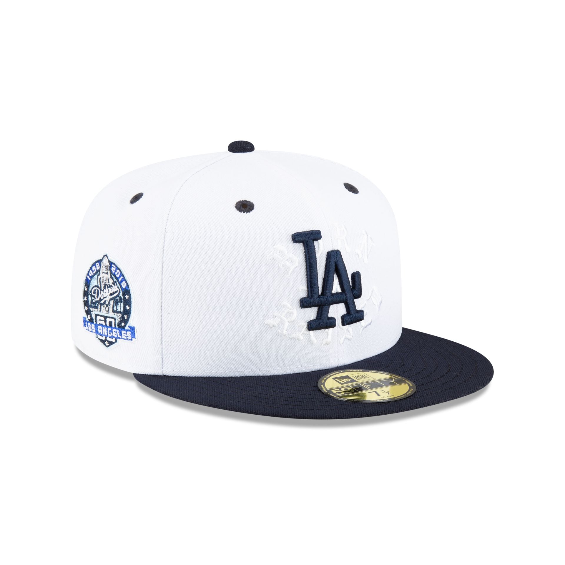 Born X Raised Los Angeles Dodgers White 59FIFTY Fitted Hat – New 