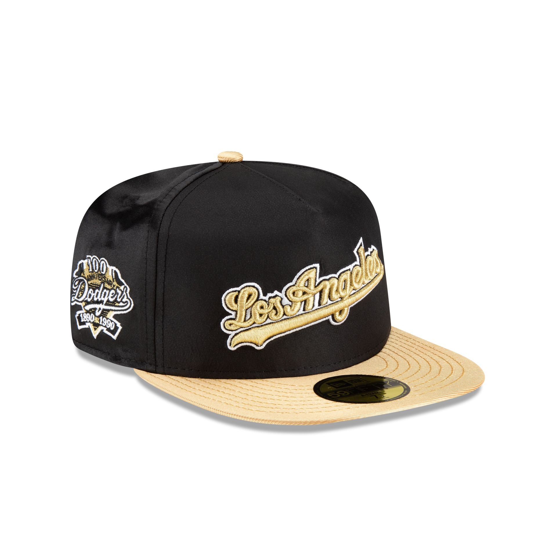 Los Angeles Dodgers Metallic Gold 59FIFTY A Frame Fitted Hat New Era Cap