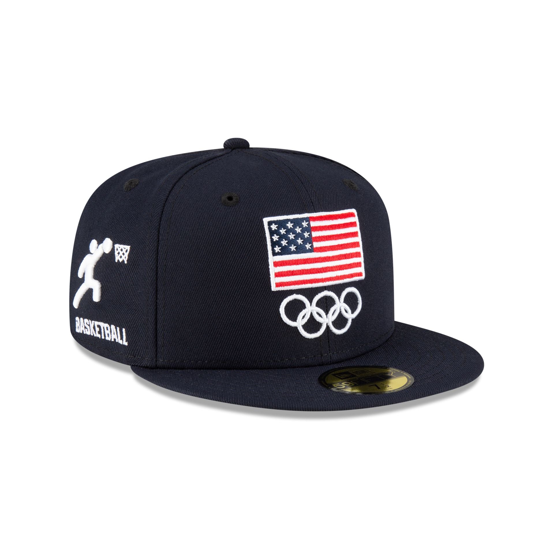 Team USA Basketball Navy 59FIFTY Fitted Hat New Era Cap