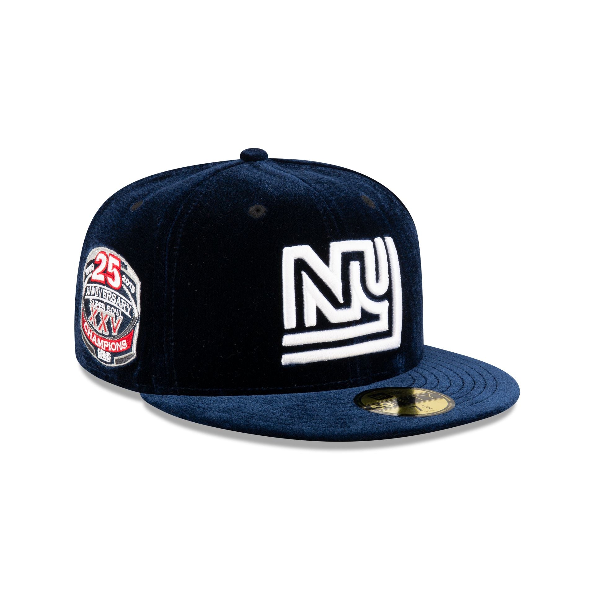 Just Caps Velvet Historic New York Giants 59FIFTY Fitted Hat New Era Cap