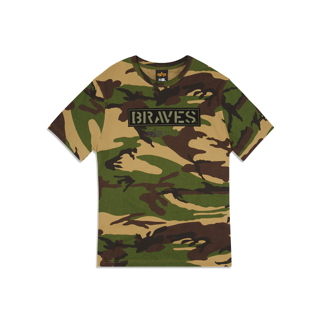 Alpha Industries Era Atlanta Braves T-Shirt – Cap New Camo X