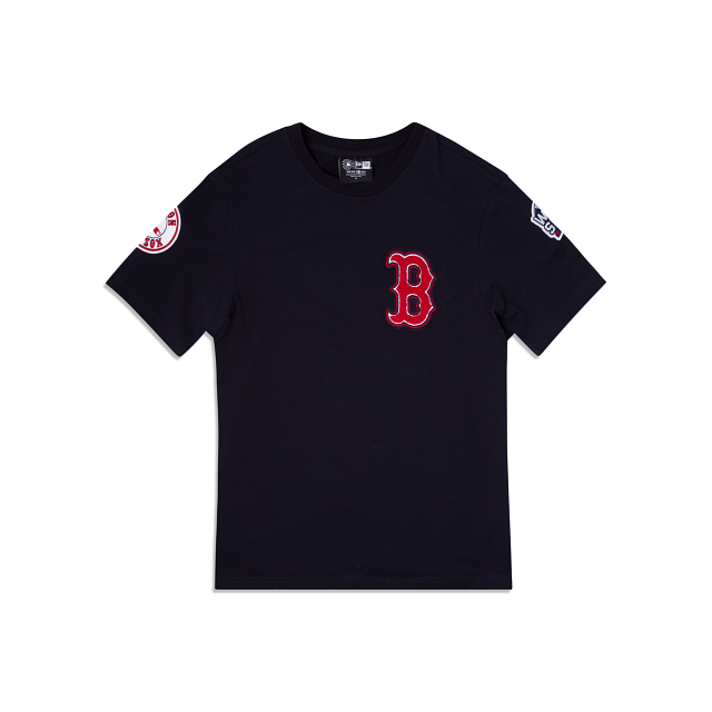 Atlanta Braves Shirt Mens Small New Era Navy Blue Pocket Tee MLB