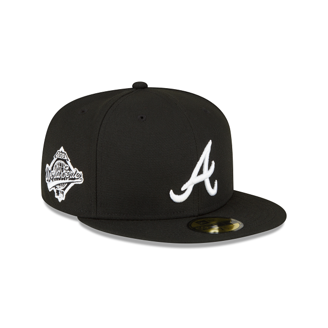 Lids Atlanta Braves New Era Sidepatch 59FIFTY Fitted Hat - Black