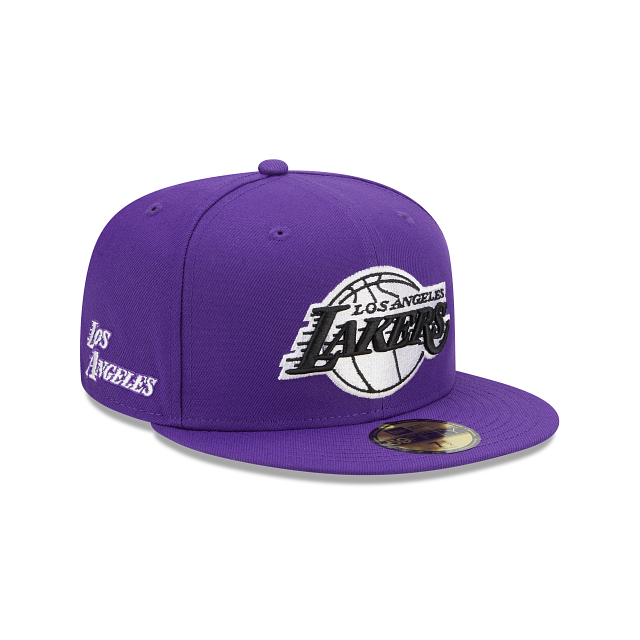 Men's New Era Purple Los Angeles Lakers 2022/23 City Edition Elite Pack T-Shirt Size: Small