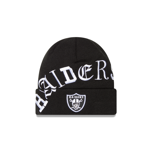 Las Vegas Raiders New Era 2023 Sideline Tech Cuffed Knit Hat