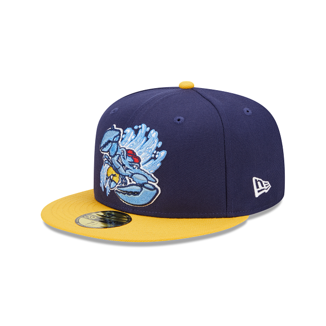 Jersey Shore BlueClaws MILB MARVEL DEFENDERS Navy-Gold Fitted Hat