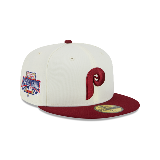 Philadelphia Phillies New Era Cooperstown Collection Camp 59FIFTY Fitted Hat  - White