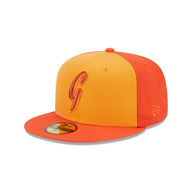 San Francisco SF Giants 2T SATIN CLASSIC Black-Orange Fitted Hat