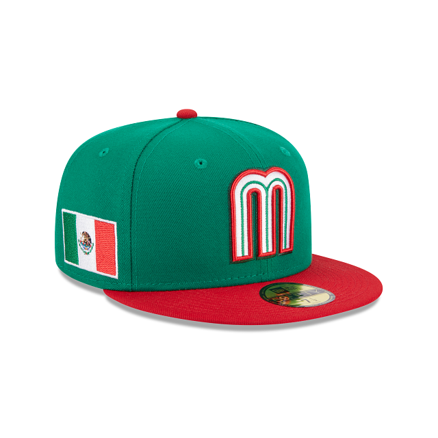 New Era Mens Mexico WBC World Baseball Classic 59Fifty Fitted Hat 70773990  Black, Grey Undervisor