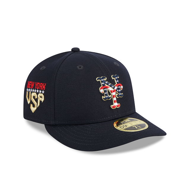 Men's New Era Royal/White York Mets 2023 On-Field Batting Practice Low Profile 59FIFTY Fitted Hat