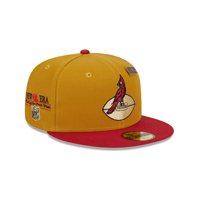 St. Louis Cardinals New Era 5950 2Tone Basic Fitted Hat - Black/Yellow w/Outline