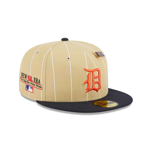 Detroit Tigers New Era Cooperstown Collection Camp 59FIFTY Fitted Hat -  White