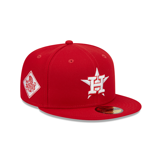 HOUSTON ASTROS 35TH ANNIVERSARY RED REFLECTIVE BRIM NEW ERA FITTED
