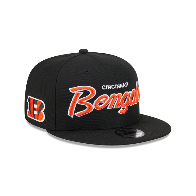 New! Cincinnati Bengals New Era Griswold Script 9FIFTY Snapback Hat Tonal  White