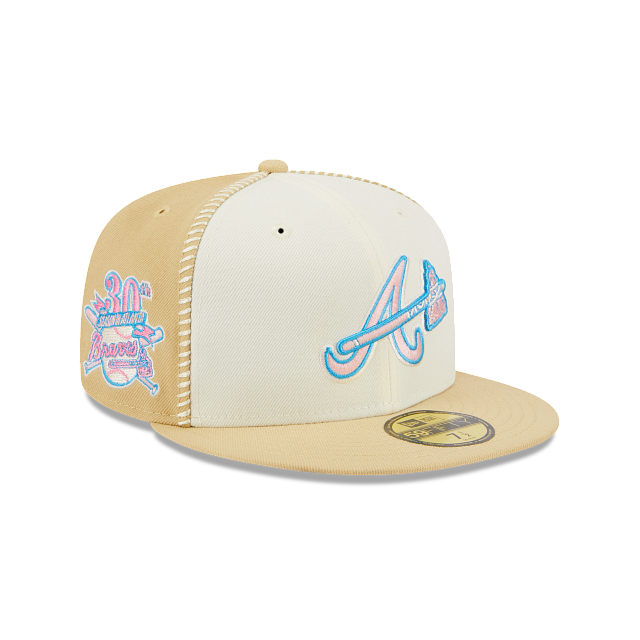 Atlanta Braves New Era Pink Undervisor 59FIFTY Fitted Hat - Brown