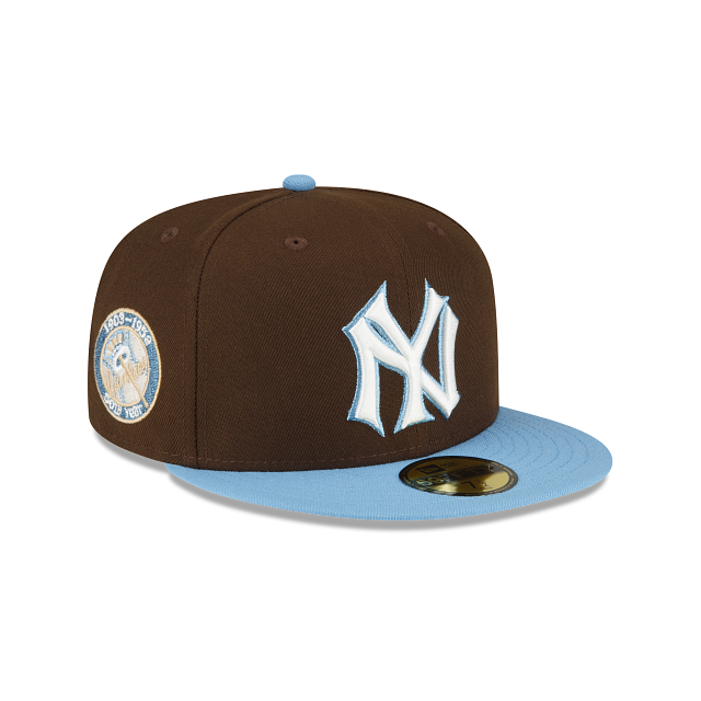 New York Yankees Walnut Sky 59FIFTY Fitted Hat, Brown - Size: 7 5/8, MLB by New Era