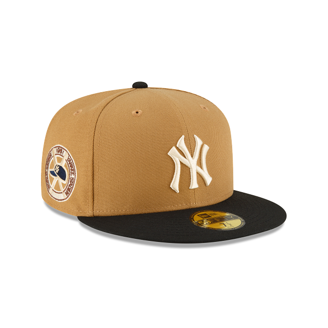 Men's New York Yankees New Era Brown White Logo 59FIFTY Fitted Hat