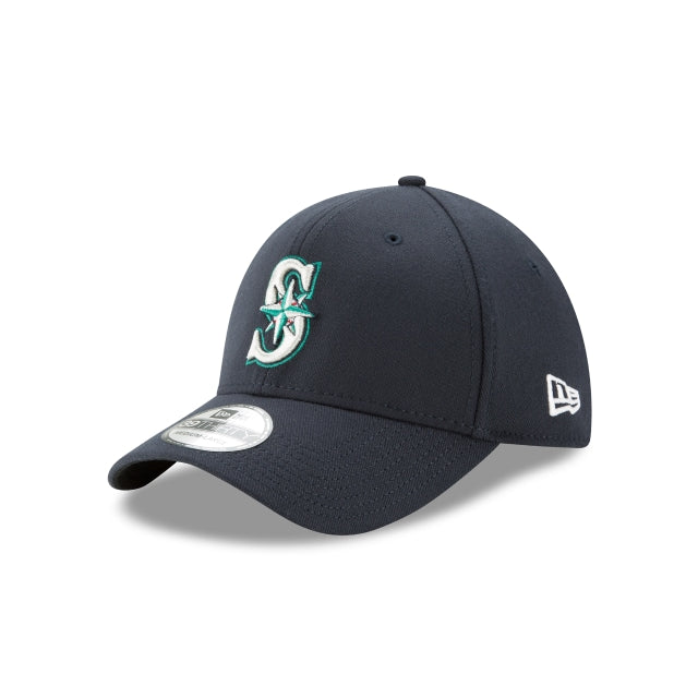 New Era Men's Seattle Mariners White Cooperstown 39THIRTY Classic Stretch  Fit Hat